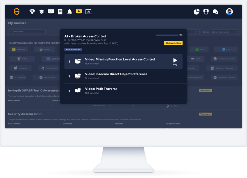 Courses for Cybersecurity Coding | Secure Code Warrior